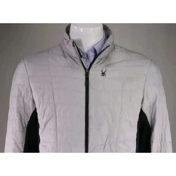 Spyder Rebel Insulator Light Gray Performance Jacket 510304 Men's Medium - Picture 3 of 11